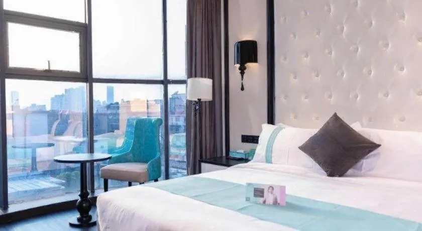 Bed in Xana Hotelle Nanchang Tengwang Pavilion Qingshan Road Metro Station