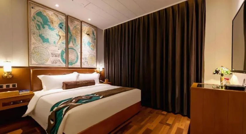 Bed in James Joyce Coffetel Anyang Railway Station Wenfeng Avenue Yinxu Scenic Spot