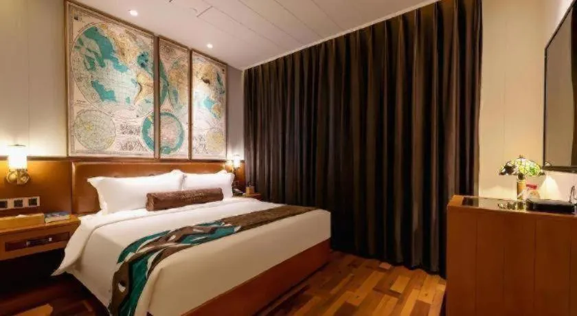 Bed in James Joyce Coffetel Anyang Railway Station Wenfeng Avenue Yinxu Scenic Spot