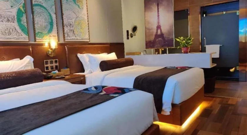 Bed in James Joyce Coffetel Anyang Railway Station Wenfeng Avenue Yinxu Scenic Spot