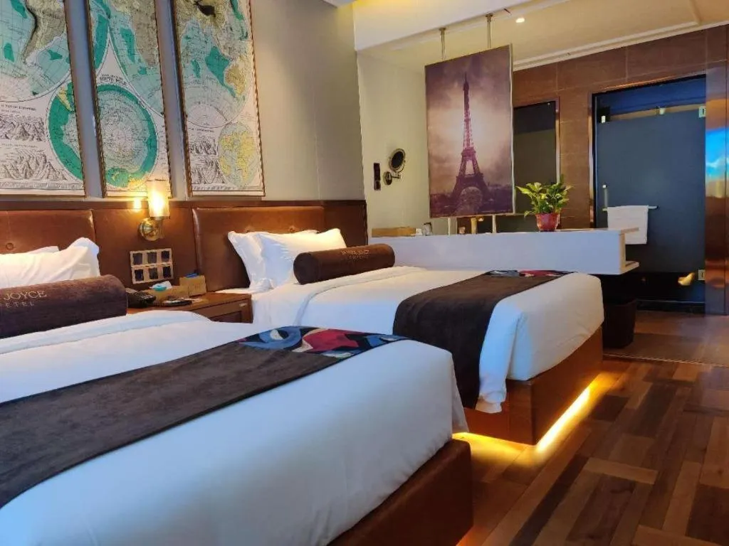 Bed in James Joyce Coffetel Anyang Railway Station Wenfeng Avenue Yinxu Scenic Spot