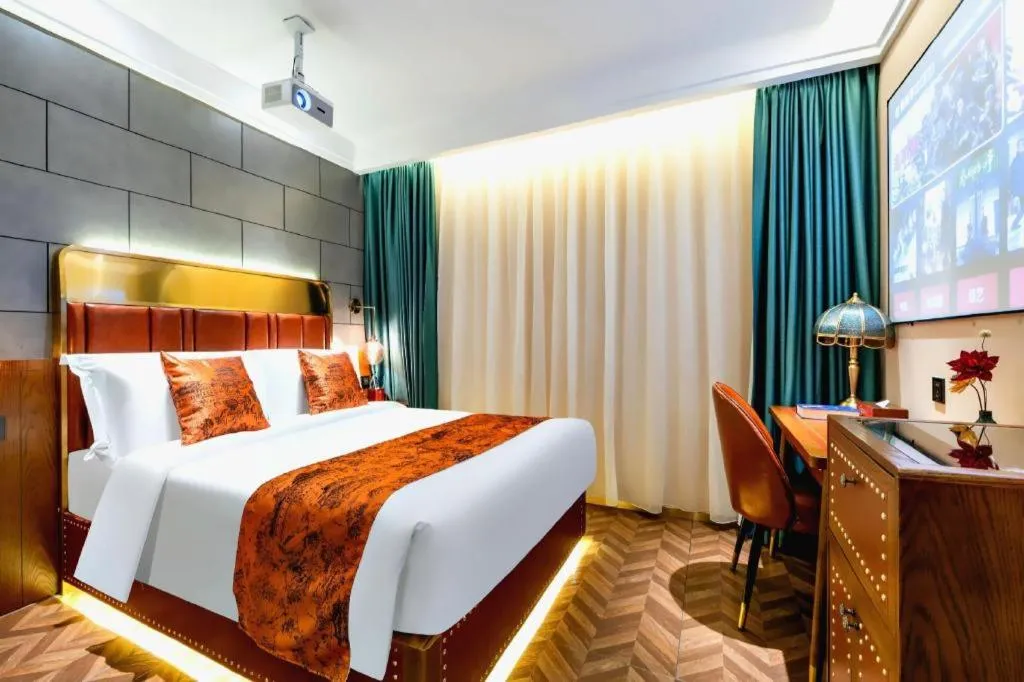 Bed in James Joyce Coffetel Tianjin Railway Station