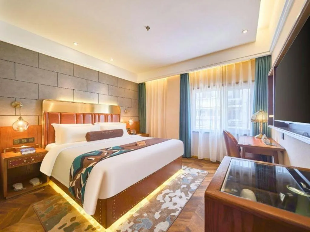 Bed in James Joyce Coffetel Tianjin Railway Station