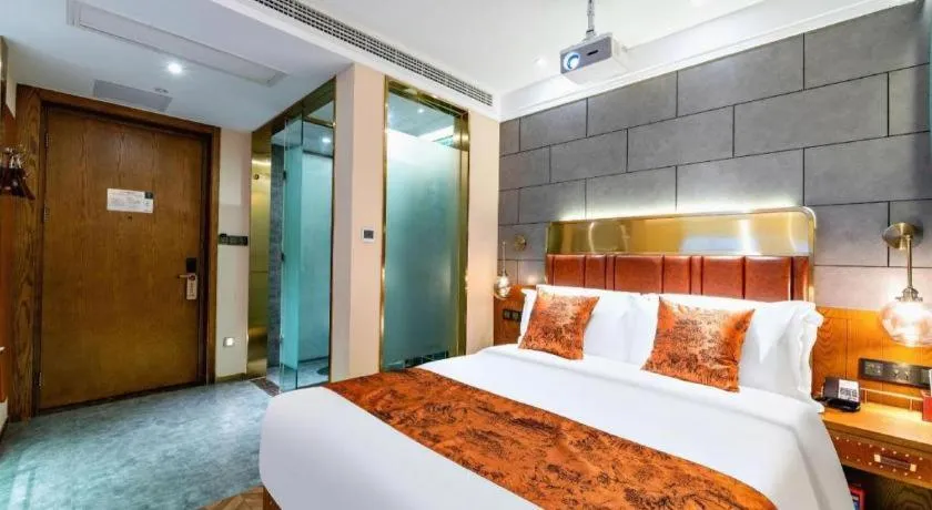 Bed in James Joyce Coffetel Tianjin Railway Station