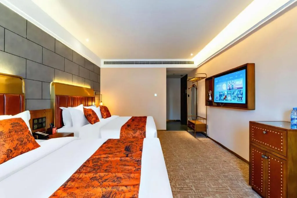 Bed in James Joyce Coffetel Tianjin Railway Station