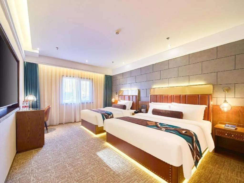 Bed in James Joyce Coffetel Tianjin Railway Station