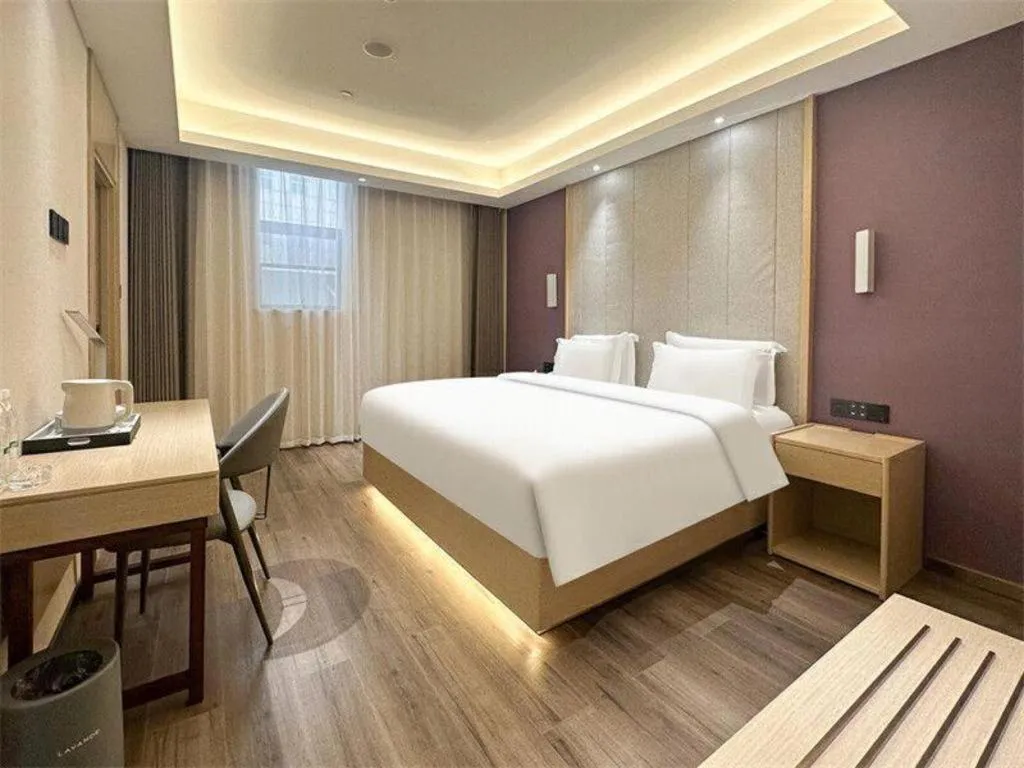 Bed in Lavande Hotels Jinzhong Youjian Pingyao