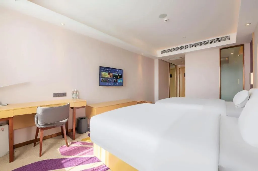 Bed in Lavande Hotels Jinzhong Youjian Pingyao