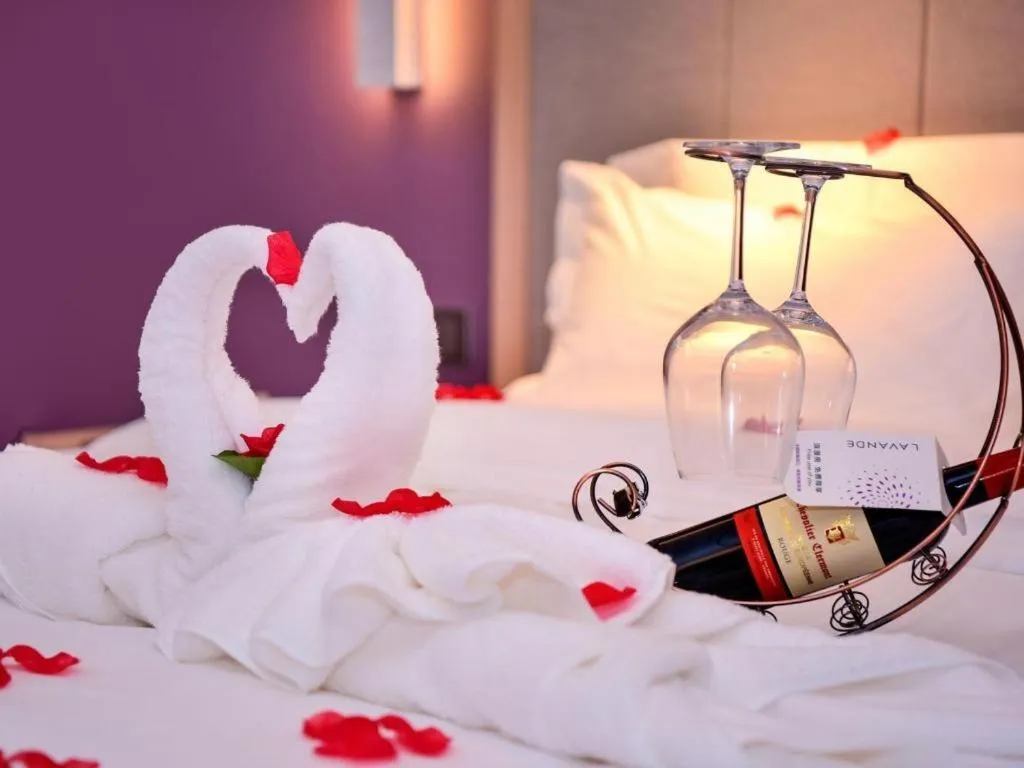 Bed in Lavande Hotels Jinzhong Youjian Pingyao