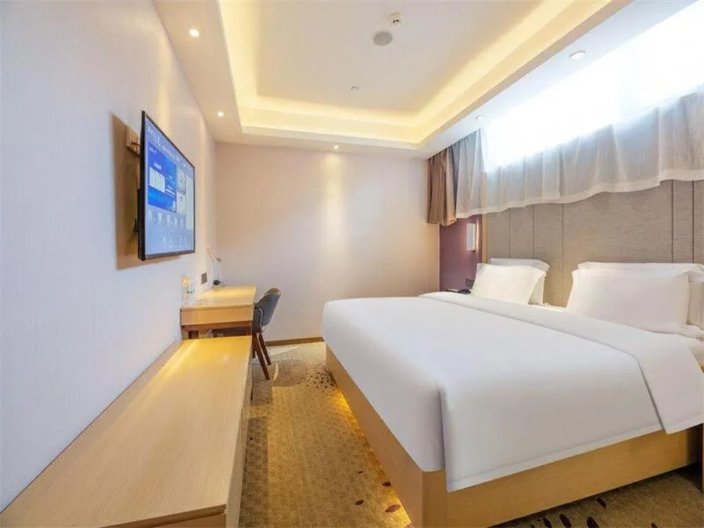 Bed in Lavande Hotels Jinzhong Youjian Pingyao