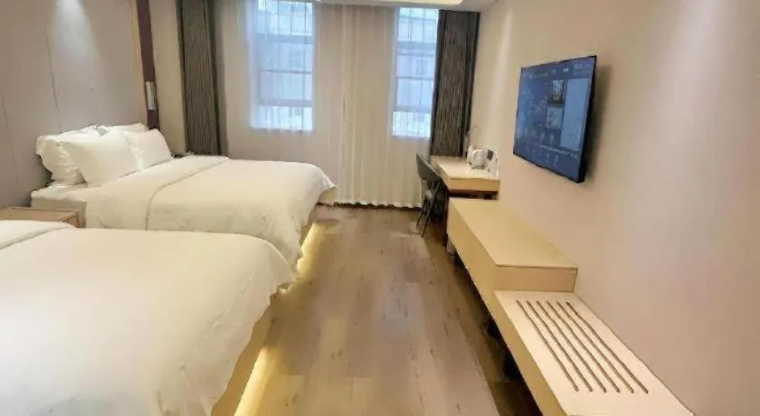 Bed in Lavande Hotels Jinzhong Youjian Pingyao