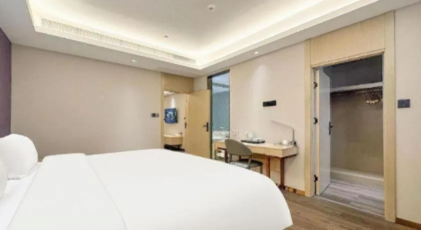 Bed in Lavande Hotels Jinzhong Youjian Pingyao