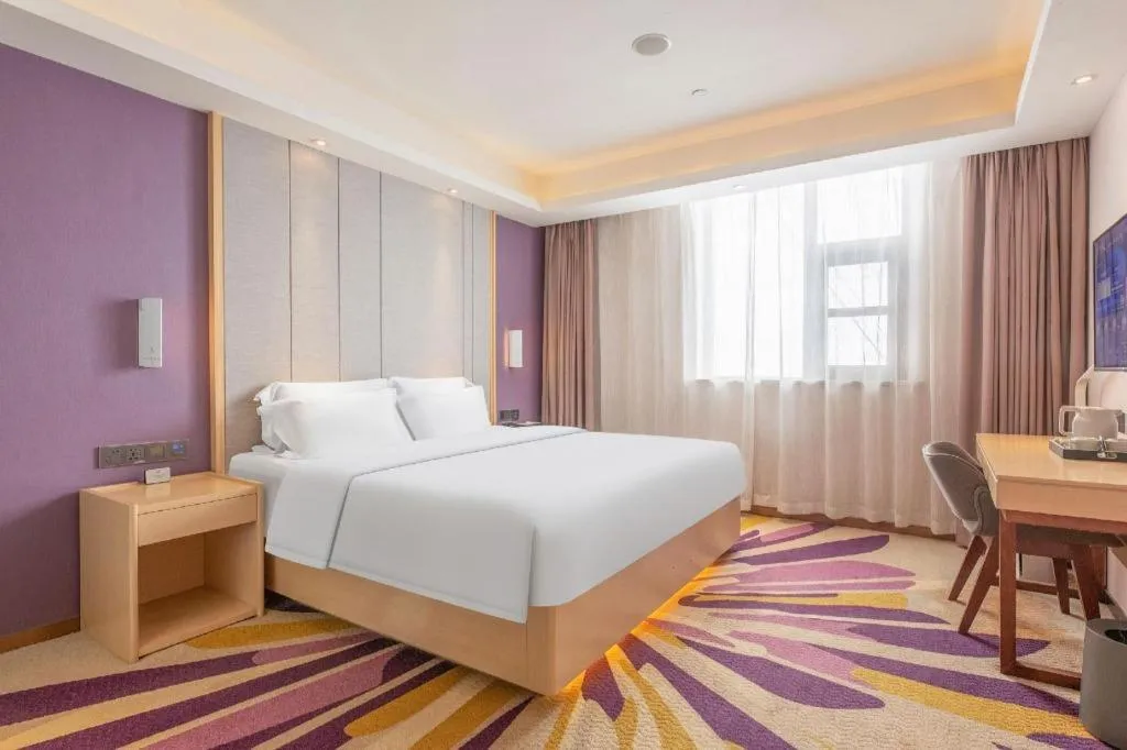 Bed in Lavande Hotels Jinzhong Youjian Pingyao