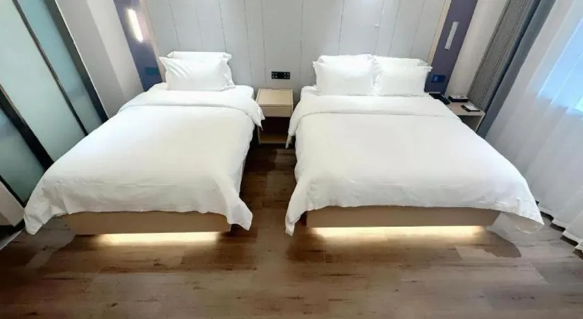 Bed in Lavande Hotels Jinzhong Youjian Pingyao