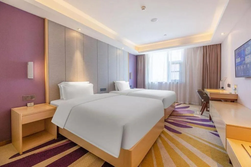 Bed in Lavande Hotels Jinzhong Youjian Pingyao