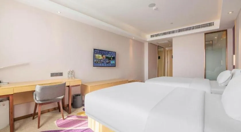 Bed in Lavande Hotels Jinzhong Youjian Pingyao