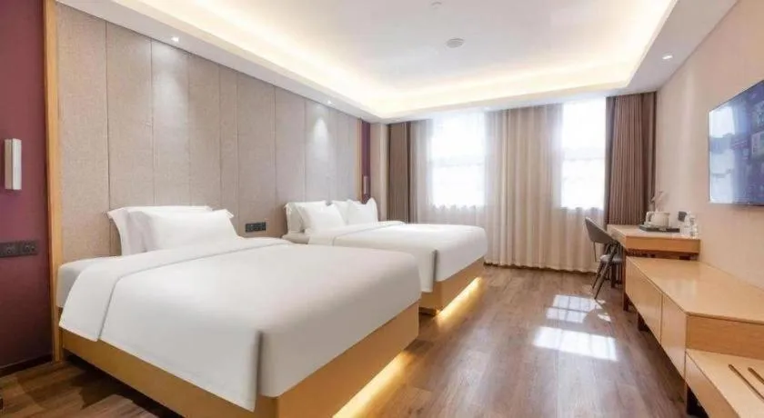 Bed in Lavande Hotels Jinzhong Youjian Pingyao