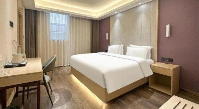 Bed in Lavande Hotels Jinzhong Youjian Pingyao