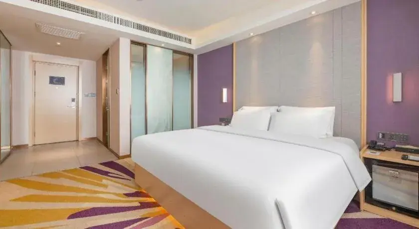 Bed in Lavande Hotels Jinzhong Youjian Pingyao Bed in Lavande Hotels Jinzhong Youjian Pingyao