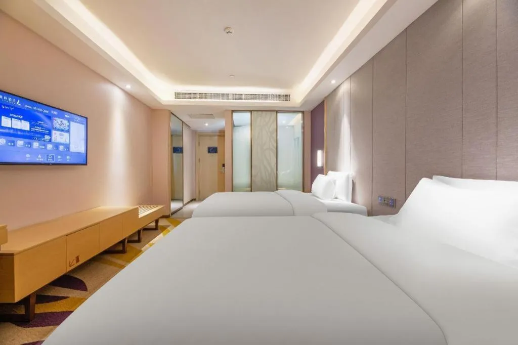 Bed in Lavande Hotels Jinzhong Youjian Pingyao