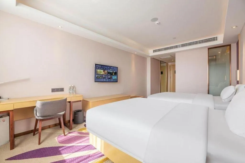 Bed in Lavande Hotels Jinzhong Youjian Pingyao