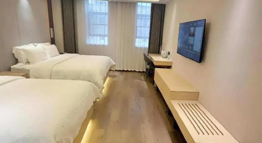 Bed in Lavande Hotels Jinzhong Youjian Pingyao