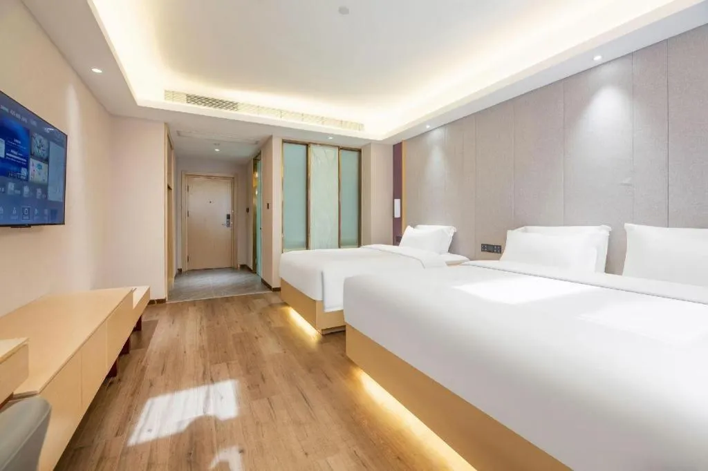 Bed in Lavande Hotels Jinzhong Youjian Pingyao