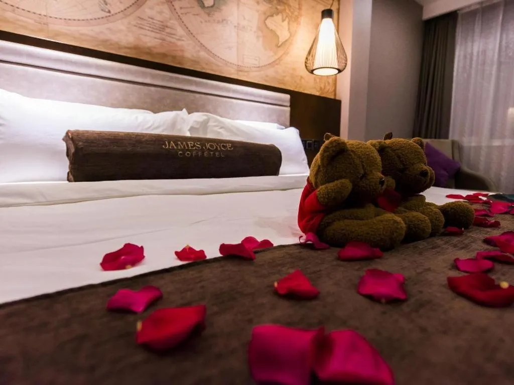 Bed in James Joyce Coffetel Jilin Railway Station Fortune Plaza