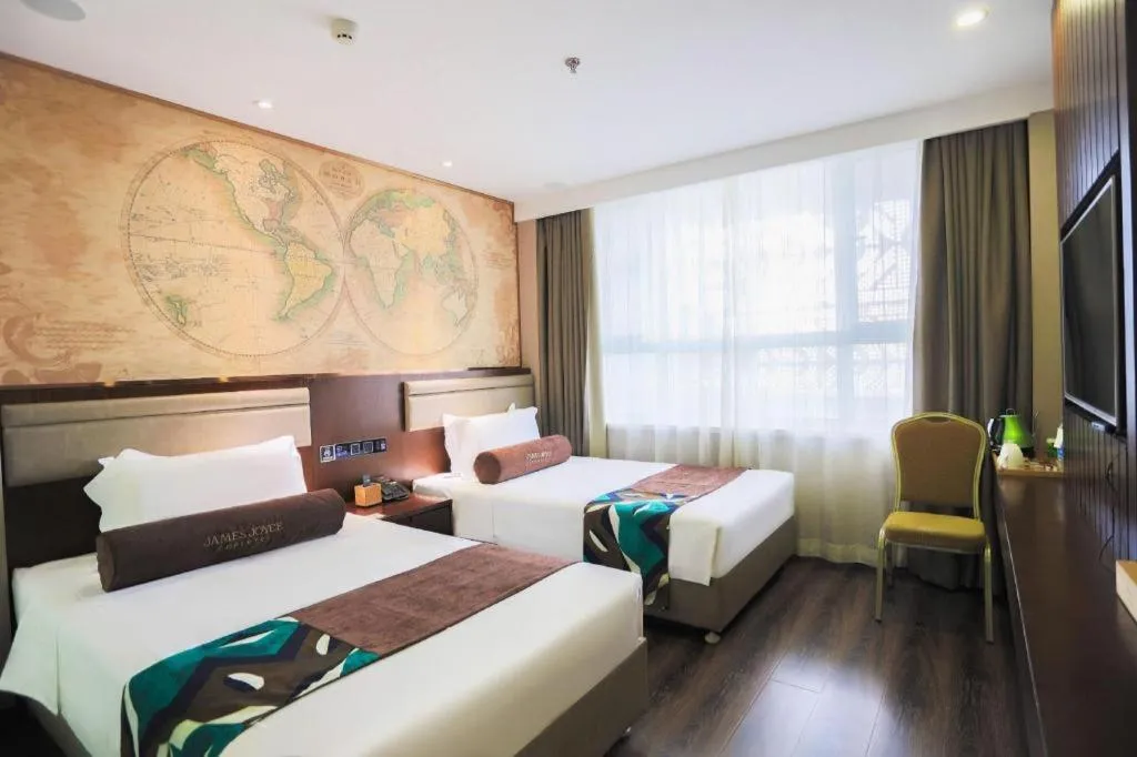 Bed in James Joyce Coffetel Jilin Railway Station Fortune Plaza