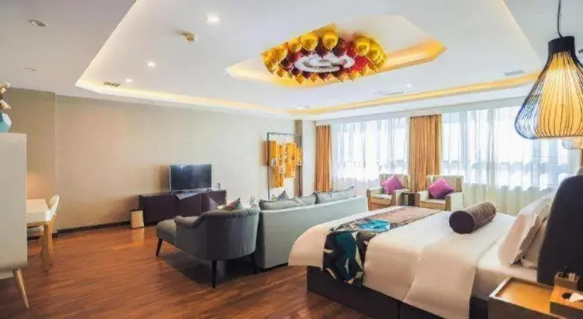 Bed in James Joyce Coffetel Jilin Railway Station Fortune Plaza Bed in James Joyce Coffetel Jilin Railway Station Fortune Plaza