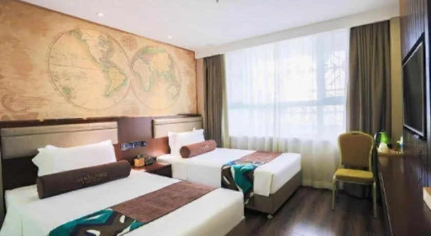 Bed in James Joyce Coffetel Jilin Railway Station Fortune Plaza