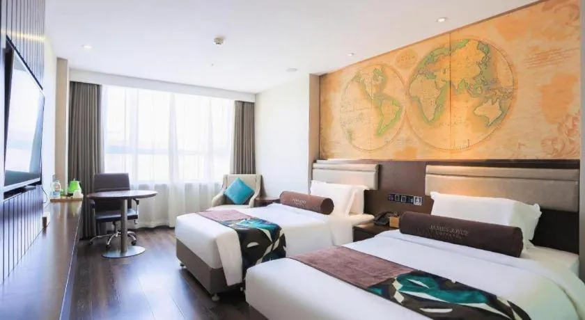 Bed in James Joyce Coffetel Jilin Railway Station Fortune Plaza