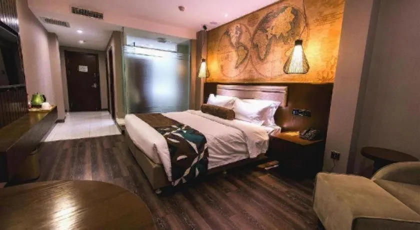 Bed in James Joyce Coffetel Jilin Railway Station Fortune Plaza