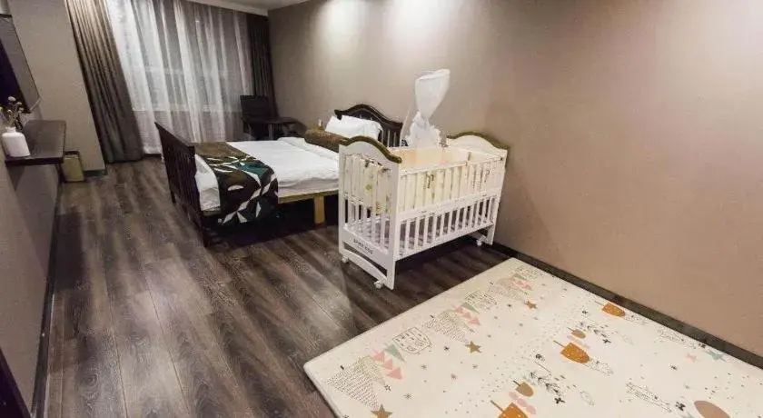 Bed in James Joyce Coffetel Jilin Railway Station Fortune Plaza Bed in James Joyce Coffetel Jilin Railway Station Fortune Plaza