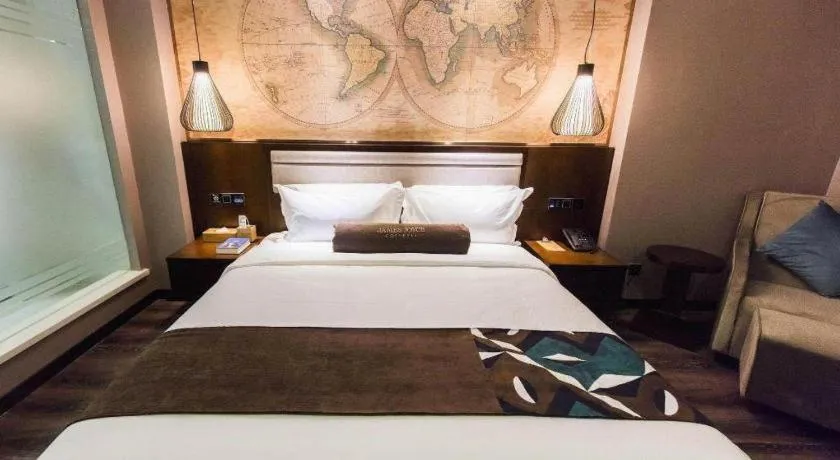 Bed in James Joyce Coffetel Jilin Railway Station Fortune Plaza