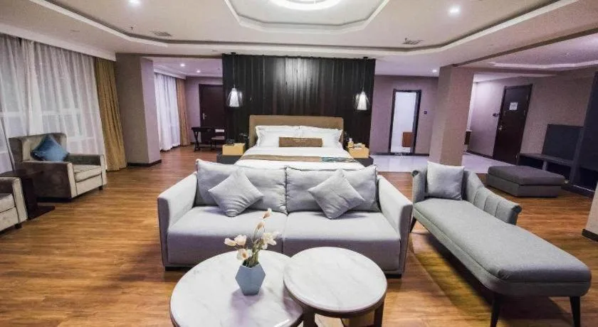 Bed in James Joyce Coffetel Jilin Railway Station Fortune Plaza