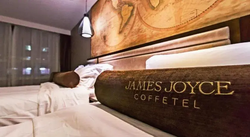 Bed in James Joyce Coffetel Jilin Railway Station Fortune Plaza Bed in James Joyce Coffetel Jilin Railway Station Fortune Plaza