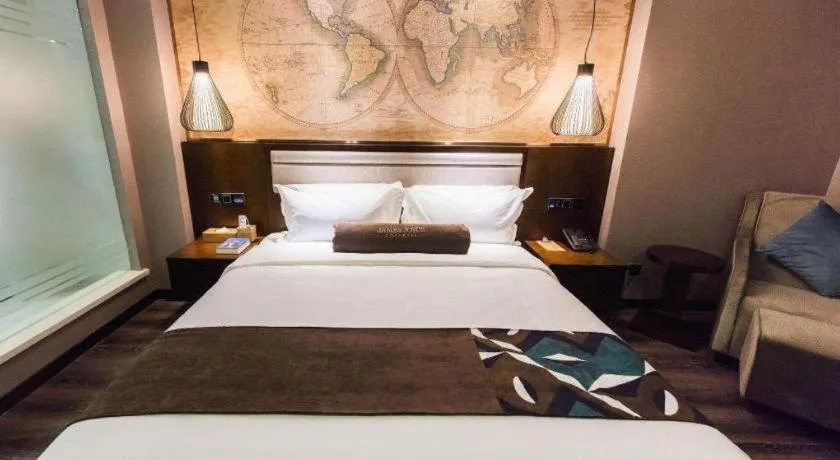 Bed in James Joyce Coffetel Jilin Railway Station Fortune Plaza