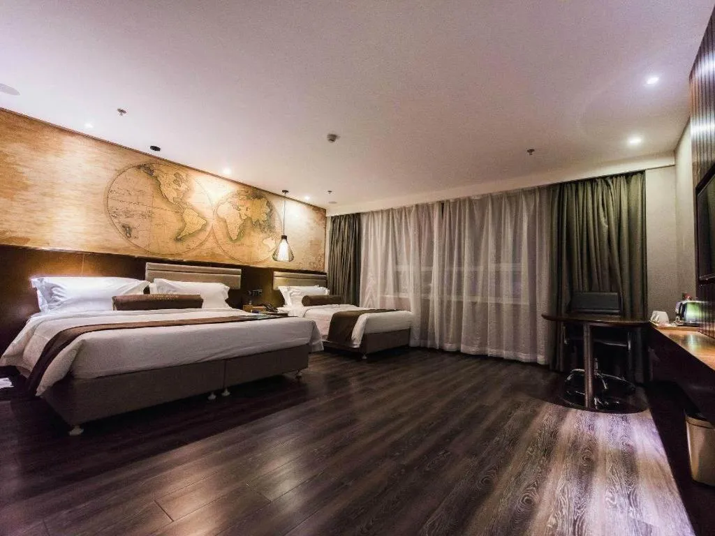 Bed in James Joyce Coffetel Jilin Railway Station Fortune Plaza