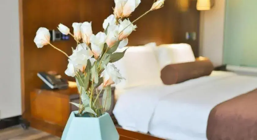 Bed in James Joyce Coffetel Jilin Railway Station Fortune Plaza Bed in James Joyce Coffetel Jilin Railway Station Fortune Plaza