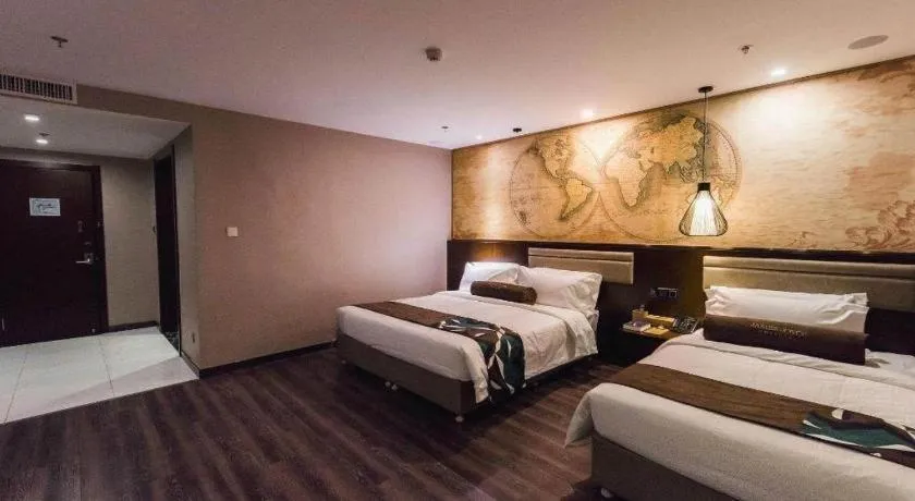 Bed in James Joyce Coffetel Jilin Railway Station Fortune Plaza