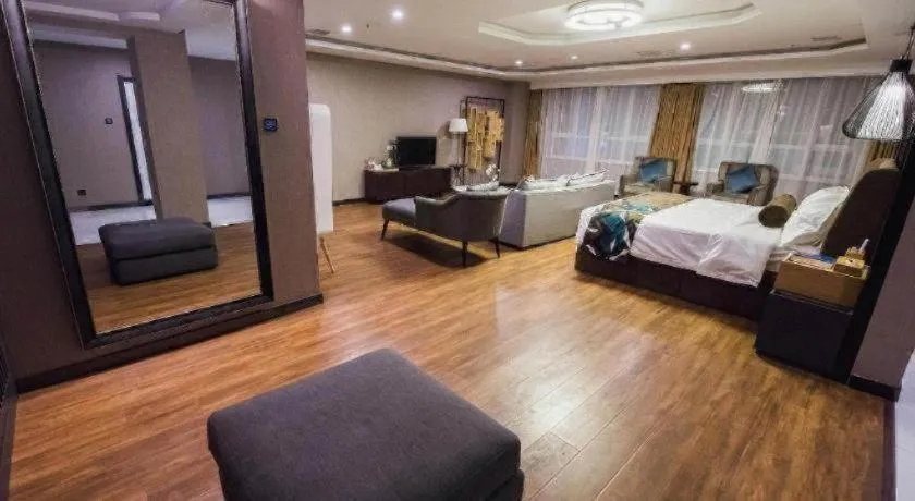 Bed in James Joyce Coffetel Jilin Railway Station Fortune Plaza