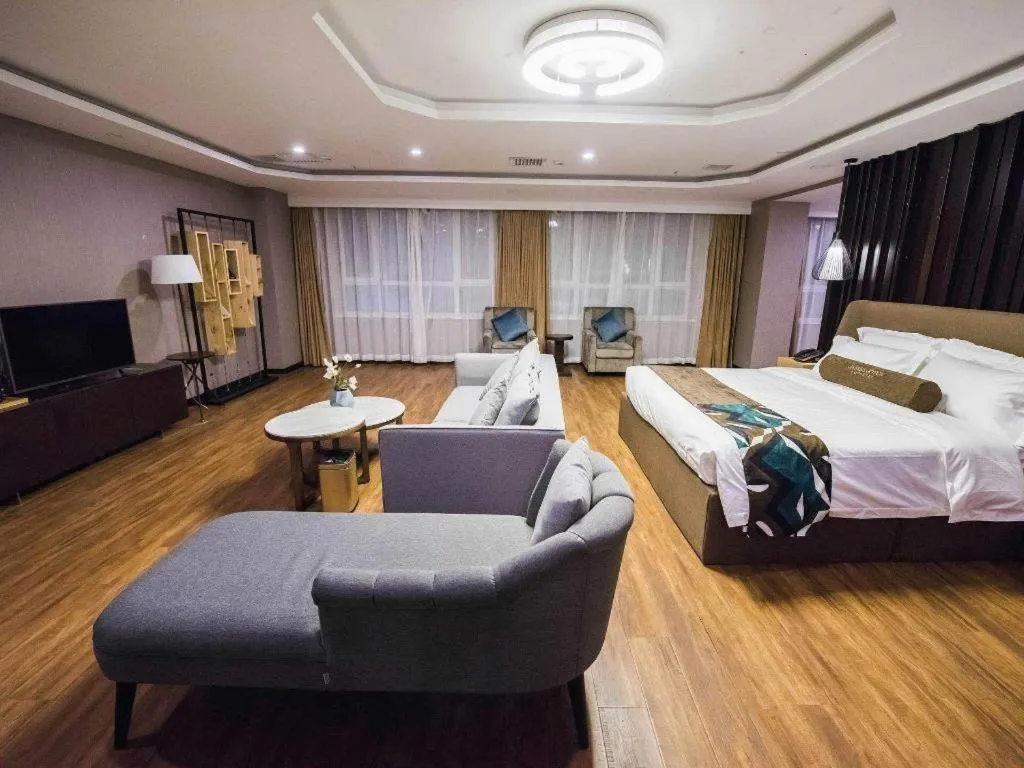 Bed in James Joyce Coffetel Jilin Railway Station Fortune Plaza