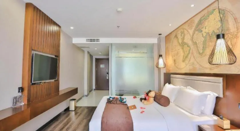 Bed in James Joyce Coffetel Jilin Railway Station Fortune Plaza