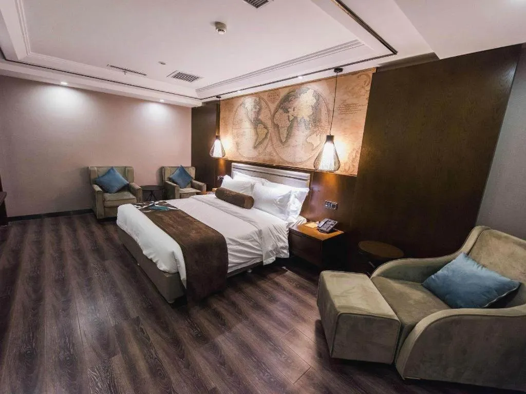 Bed in James Joyce Coffetel Jilin Railway Station Fortune Plaza