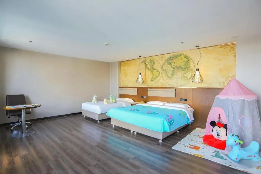 Bed in James Joyce Coffetel Jilin Railway Station Fortune Plaza