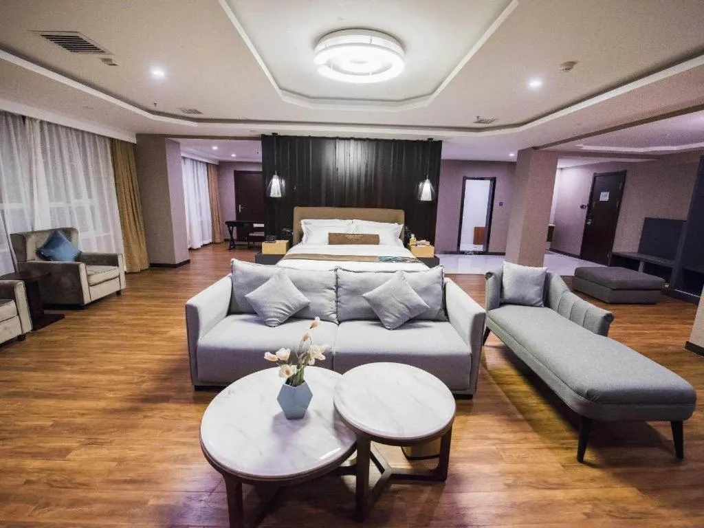 Bed in James Joyce Coffetel Jilin Railway Station Fortune Plaza