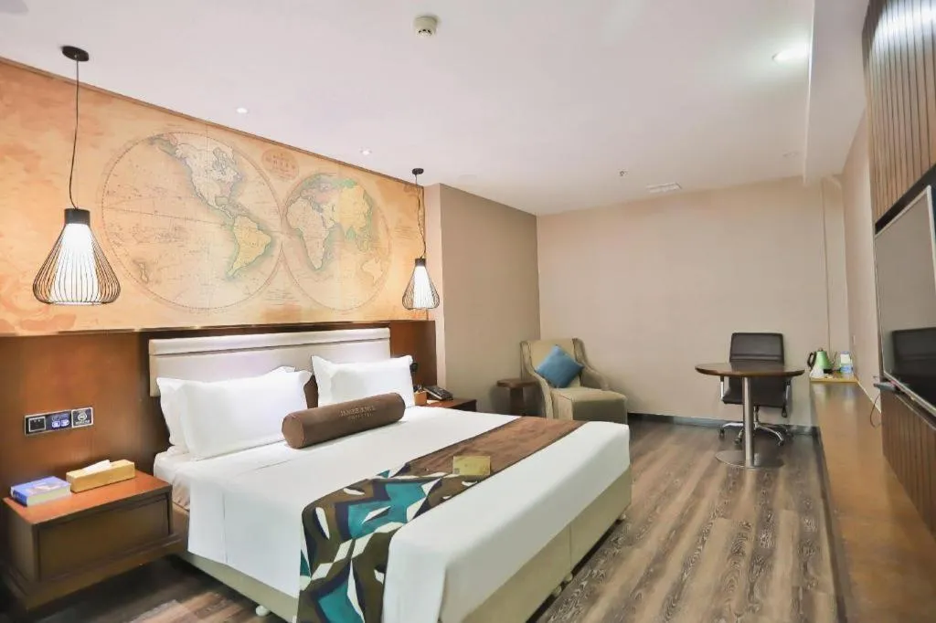 Bed in James Joyce Coffetel Jilin Railway Station Fortune Plaza