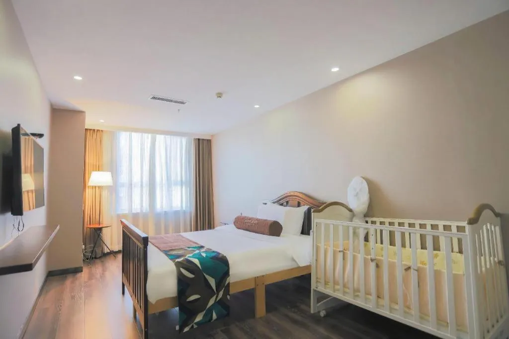 Bed in James Joyce Coffetel Jilin Railway Station Fortune Plaza