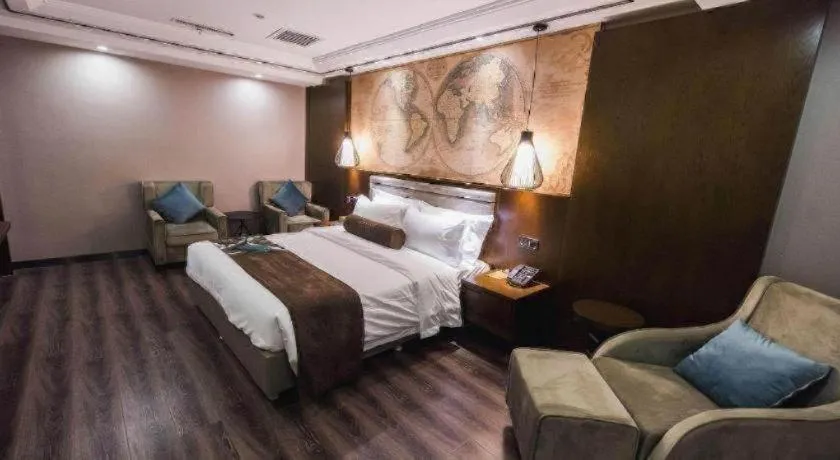 Bed in James Joyce Coffetel Jilin Railway Station Fortune Plaza